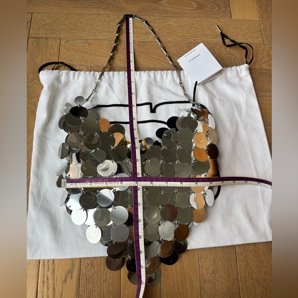 Paco Rabanne Sparkle Heart Shoulder Bag - Picture 16 of 16